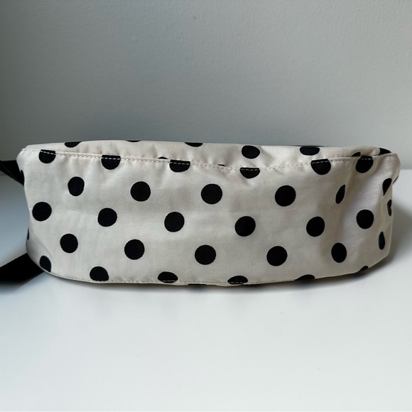 BAGGU Medium Crescent Bag Cream Polka Dot - Picture 3 of 5